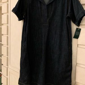 Ralph Lauren cotton denim dress. New.